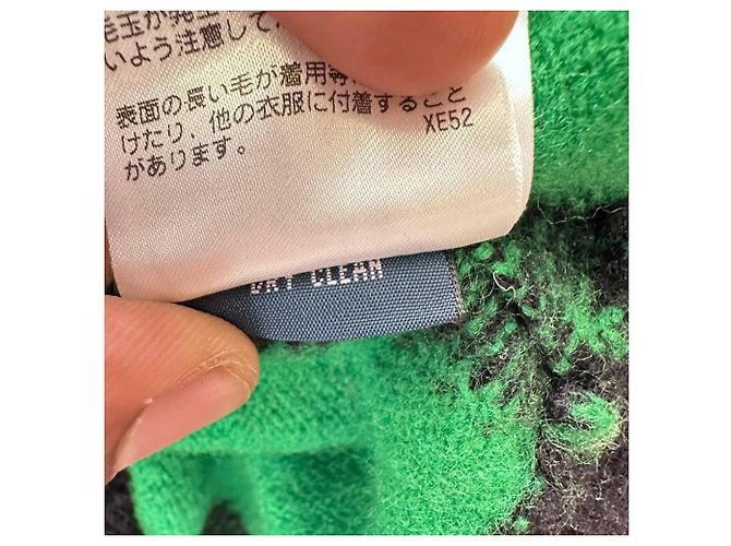 Polo Ralph Lauren Karo-Pullover aus grüner Wolle Olivgrün - Ansicht 7