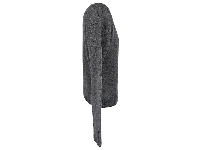 Prada Crewneck Sweater in Grey Virgin Wool - view 3