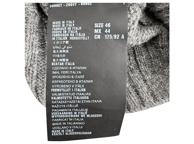 Prada Crewneck Sweater in Grey Virgin Wool - view 5