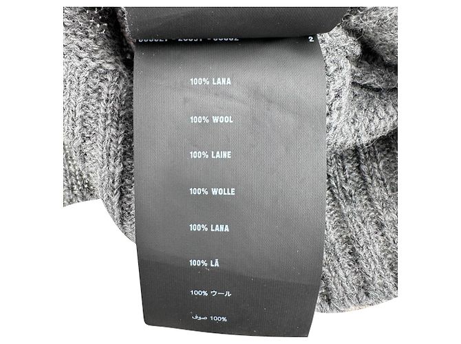 Prada Crewneck Sweater in Grey Virgin Wool - view 7