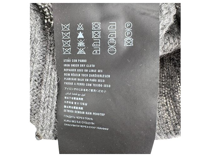 Prada Crewneck Sweater in Grey Virgin Wool - view 8