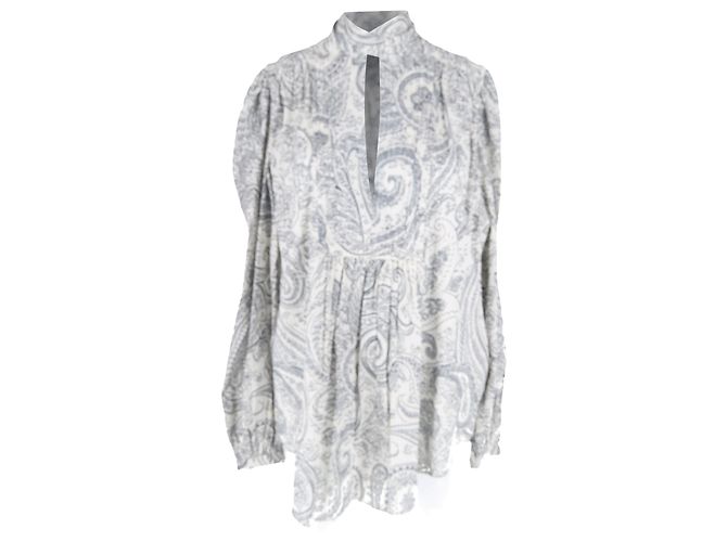 Camicetta Etro Paisley in cotone multicolore - vista 4