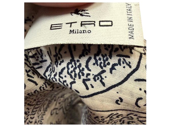 Camicetta Etro Paisley in cotone multicolore - vista 5