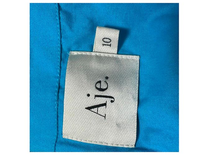 Maje Mini gonna con paillettes Aje Cherie in nylon azzurro Blu Blu chiaro - vista 4