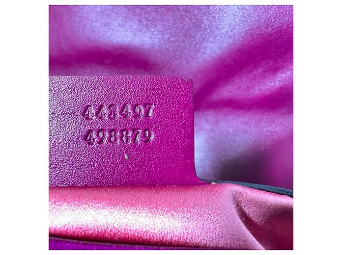 Borsa a tracolla Gucci GG Marmont Small in velluto viola Porpora - vista 10