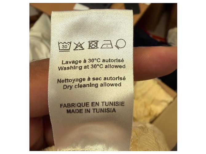 Falda midi de encaje Paco Rabanne en poliamida amarilla - vista 5