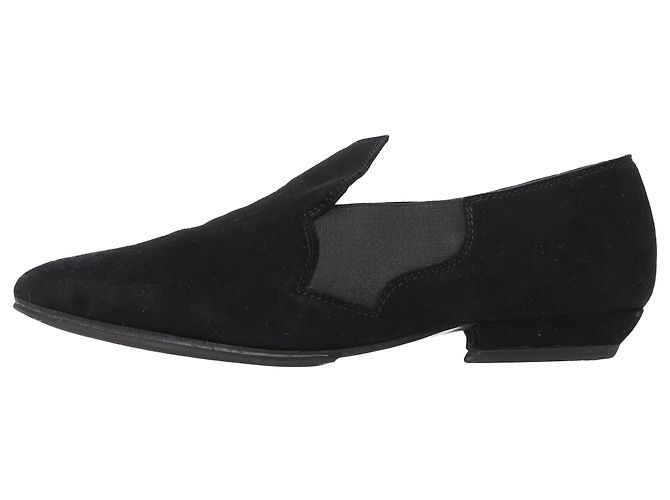 Mocassini a punta affusolata in scamosciato nero Acne Studios - vista 2