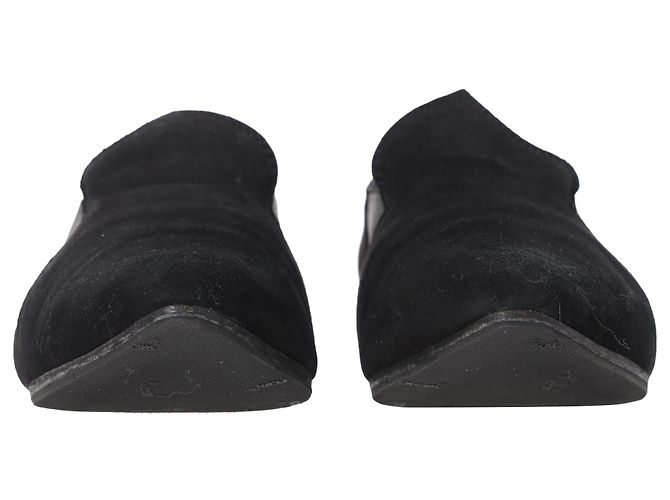 Mocassini a punta affusolata in scamosciato nero Acne Studios - vista 4
