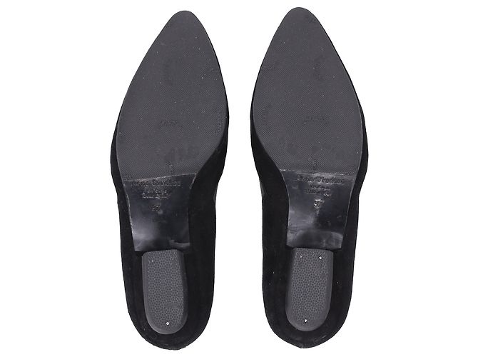 Mocassini a punta affusolata in scamosciato nero Acne Studios - vista 6