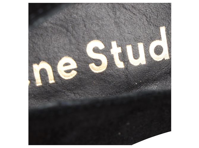 Mocassini a punta affusolata in scamosciato nero Acne Studios - vista 8