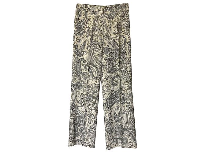 Etro weite Hose mit Paisley-Print in Multicolor Mehrfarben - Ansicht 4
