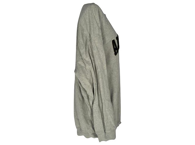 Sudadera de cuello redondo Anine Bing Sport en algodón gris - vista 2