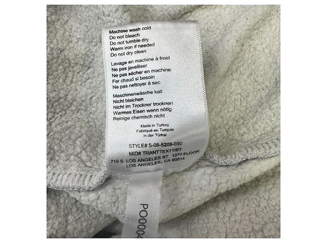 Sudadera de cuello redondo Anine Bing Sport en algodón gris - vista 8