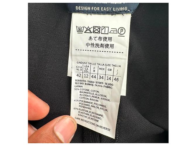 Pantalones S Max Mara en algodón negro - vista 4