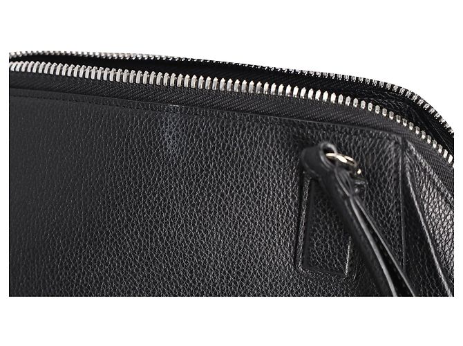 Marc Jacobs Vanity Pouch Tasche aus schwarzem Leder - Ansicht 13