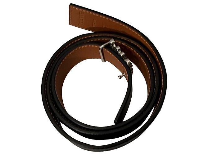 Cinturón Anagram en cuero negro Loewe - vista 3