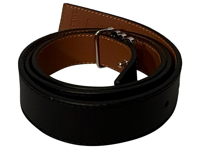 Cinturón Anagram en cuero negro Loewe - vista 4