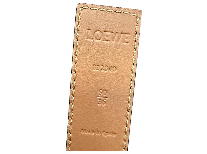 Cinturón Anagram en cuero negro Loewe - vista 5