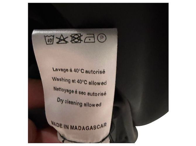 Paco Rabanne Bluse mit weiten Ärmeln aus schwarzem Polyester - Ansicht 5
