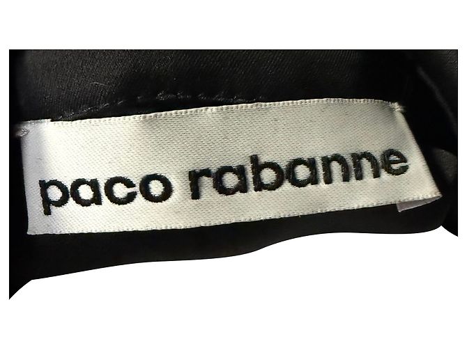 Paco Rabanne Bluse mit weiten Ärmeln aus schwarzem Polyester - Ansicht 7