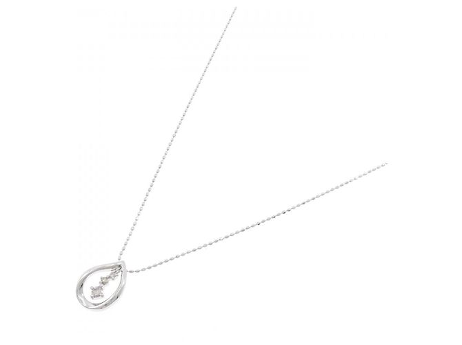 Autre Marque Collana in oro bianco 10K e diamanti Argento - vista 2