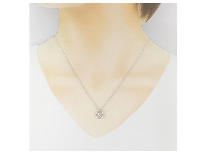Autre Marque Collana in oro bianco 10K e diamanti Argento - vista 6
