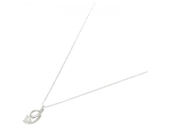 Autre Marque Collana con Diamanti Pt900 Pt850 Argento - vista 2