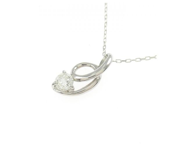Autre Marque Collana con Diamanti Pt900 Pt850 Argento - vista 3