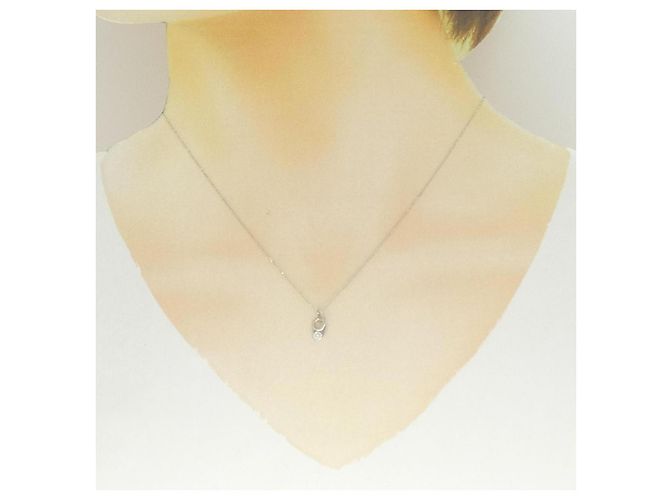 Autre Marque Collana con Diamanti Pt900 Pt850 Argento - vista 6