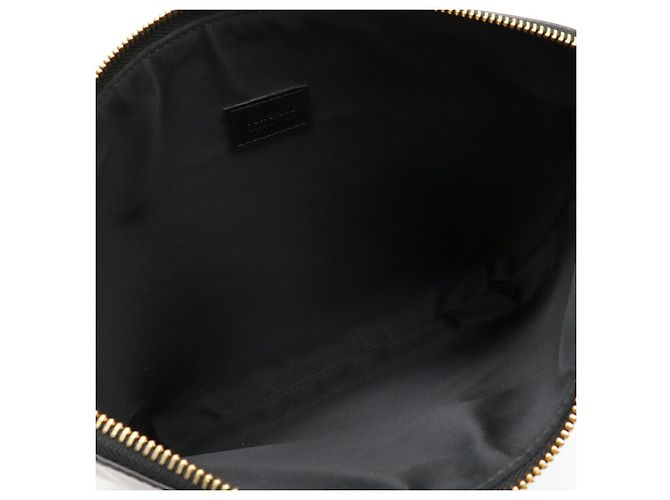 Clutch in pelle lucida Versace Nero - vista 7