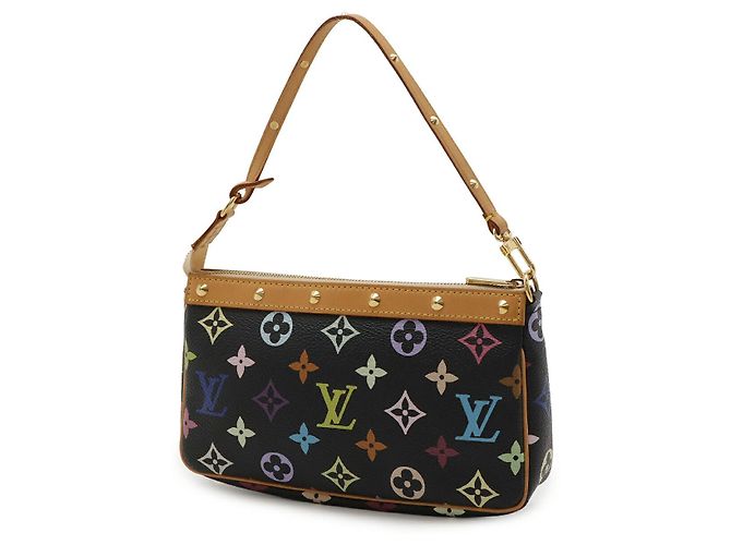 Louis Vuitton Pochette Accessoires Monogram Accessoire-Tasche Schwarz - Ansicht 2