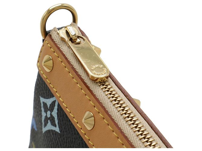 Louis Vuitton Pochette Accessoires Monogram Accessoire-Tasche Schwarz - Ansicht 4