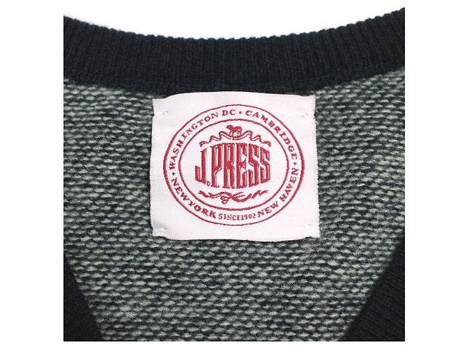 Autre Marque J.PRESS Super Geelong Wool V Neck Knitwear Blue Navy blue - view 3