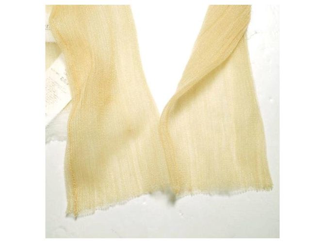Autre Marque Top in nylon e poliestere trasparente con scollo a barca JANE SMITH Beige - vista 5