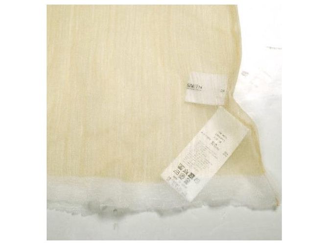 Autre Marque Top in nylon e poliestere trasparente con scollo a barca JANE SMITH Beige - vista 6