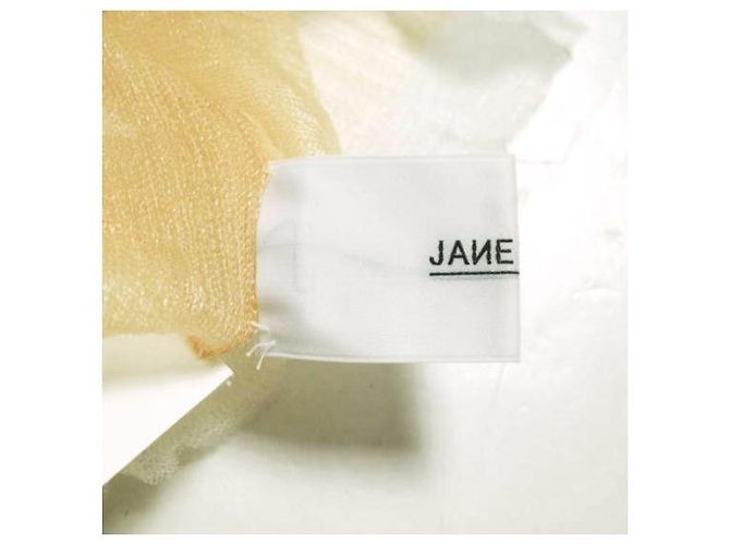 Autre Marque Top in nylon e poliestere trasparente con scollo a barca JANE SMITH Beige - vista 7