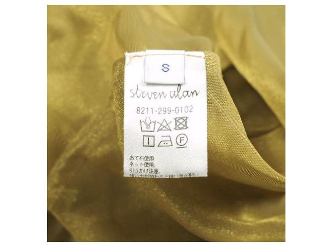 Autre Marque Camicia Steven Alan CHAMBRAY ORGANDY SHIRT Giallo Senape - vista 8