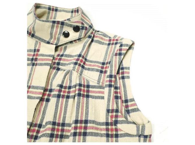 Autre Marque Chaleco de cuadros Nep Tweed BACCA Beige - vista 5