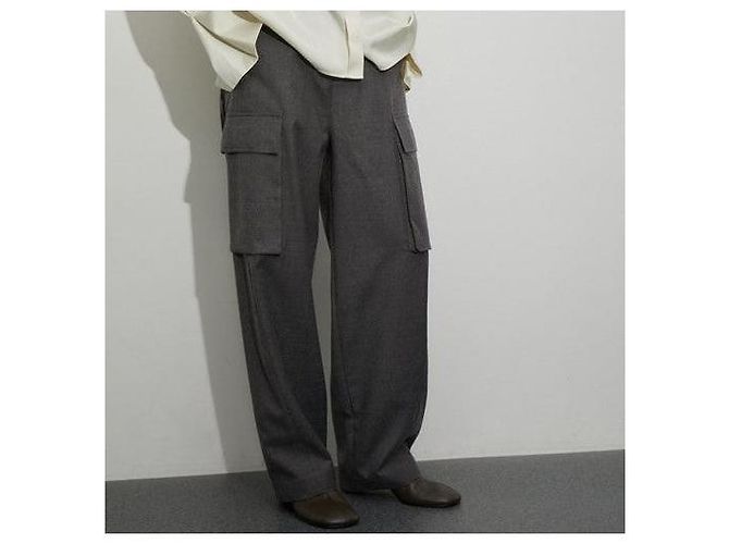 Autre Marque Pantalones cargo de mezcla de lana ADAM ET ROPE Castaño Gris antracita - vista 3