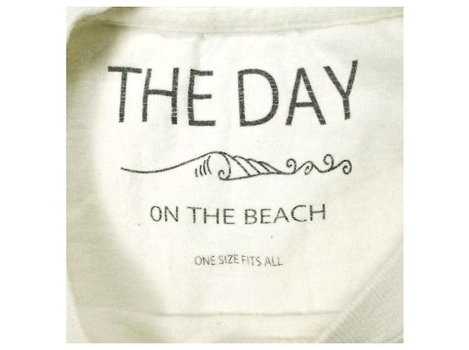 Autre Marque Camiseta de algodón THE DAY ON THE BEACH Blanco Blanco roto - vista 3
