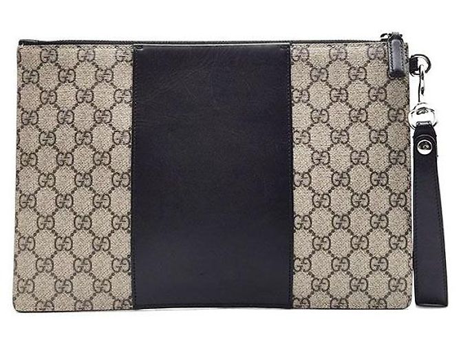 Gucci Clutch Supreme Eden Marrone - vista 3