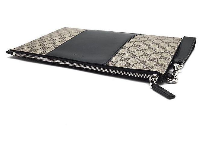 Gucci Clutch Supreme Eden Marrone - vista 4