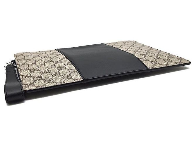 Gucci Clutch Supreme Eden Marrone - vista 5