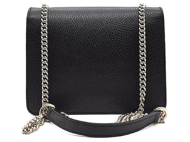 Gucci Borsa a tracolla Interlocking GG Nero - vista 3