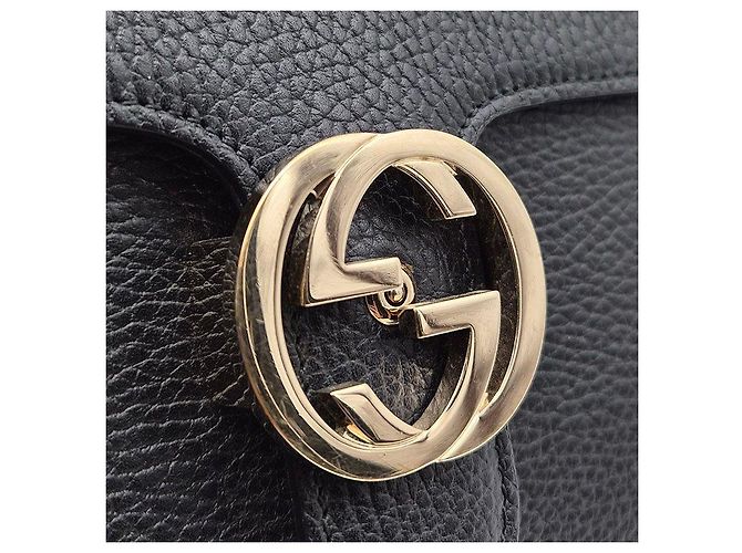 Gucci Borsa a tracolla Interlocking GG Nero - vista 8