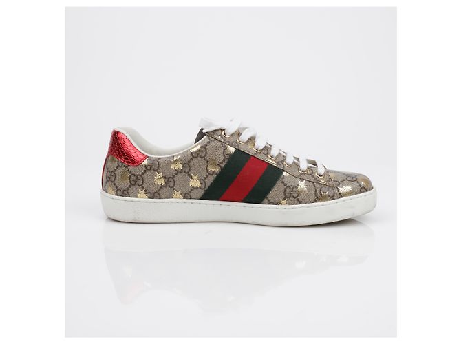 Gucci Sneakers Ace Bee Marrone - vista 10