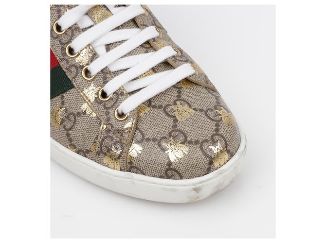 Gucci Sneakers Ace Bee Marrone - vista 11