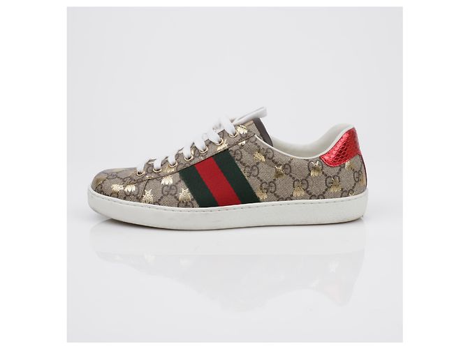 Gucci Sneakers Ace Bee Marrone - vista 8