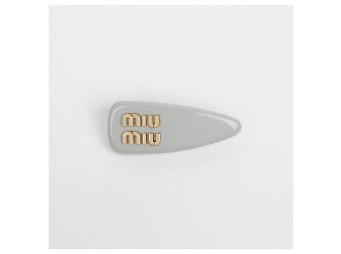 Miu Miu Haarspange mit Logo Grün - Ansicht 2