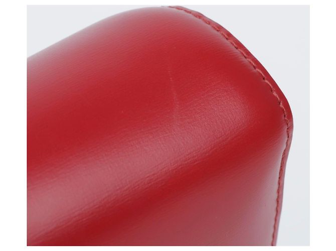 Céline Piccola borsa a tracolla in pelle Classic Box Rosso Argento - vista 11